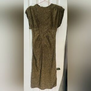 VTG 80s V-Rich Leopard Print Dress | ILGWU Union Made USA | Mob Wife Aesthetic |